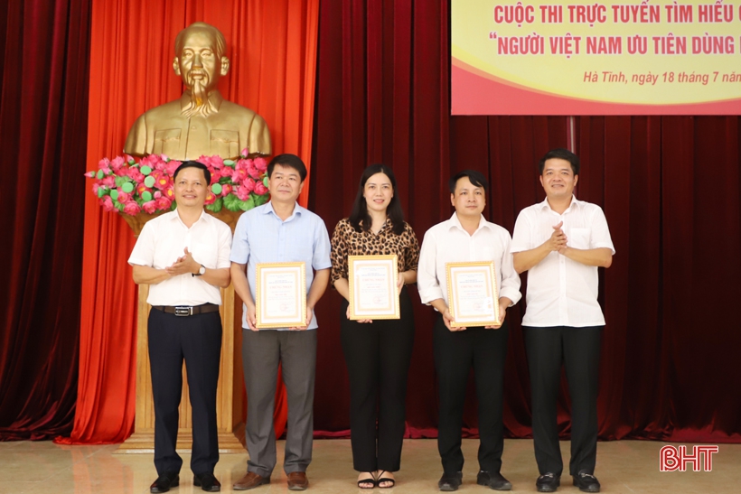 Hơn 68.000 lượt người thi tìm hiểu “Cuộc vận động người Việt ưu tiên dùng hàng Việt” ở Hà Tĩnh