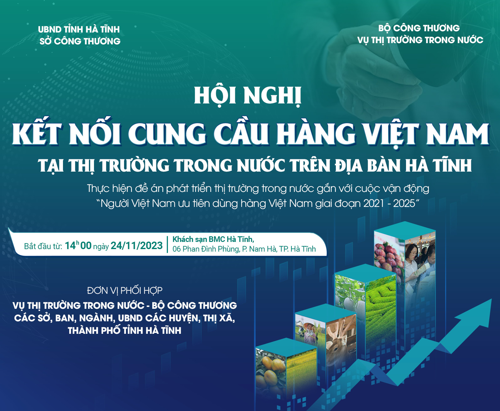 Hội nghị Kết nối cung cầu hàng hóa Việt Nam tại thị trường trong nước trên địa bàn Hà Tĩnh