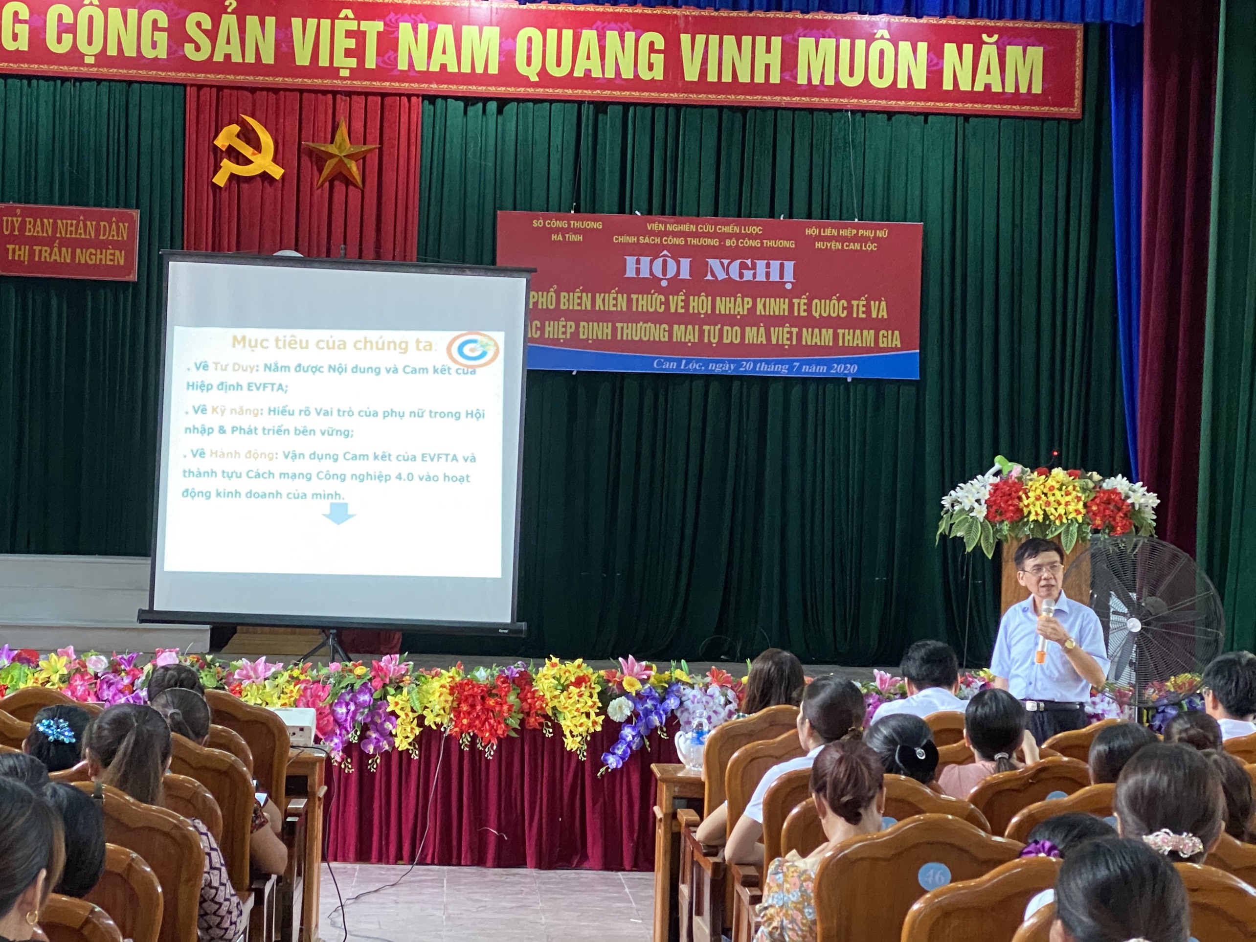 Tổ chức Hội nghị phổ biến kiến thức hội nhập kinh tế quốc tế và các FTA mà Việt Nam tham gia tại Can Lộc