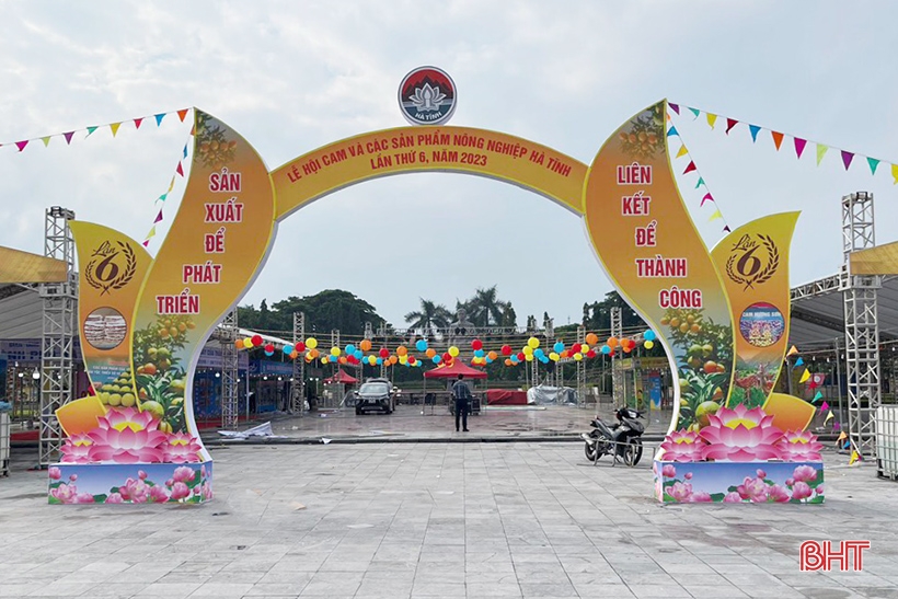 Sẵn sàng cho lễ hội cam và sản phẩm nông nghiệp Hà Tĩnh