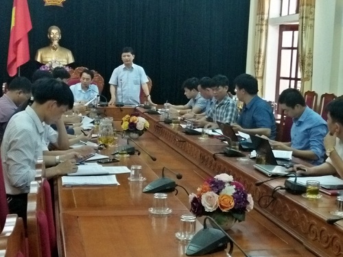 Sở Công Thương làm việc với huyện Hương Sơn về phát triển CN-TM trên địa bàn