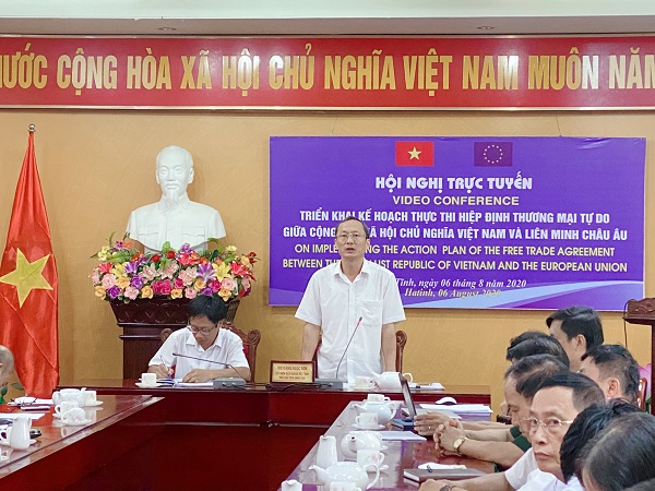 Đầu cầu Hà Tĩnh tham gia Hội nghị trực tuyến “Triển khai Kế hoạch thực hiện Hiệp định Thương mại tự do giữa Cộng hoà xã hội chủ nghĩa Việt Nam và Liên minh Châu Âu” .
