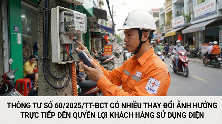 Tiêu điểm: những điểm mới trong quy định thực hiện giá bán điện theo thông tư số 60/2025/TT-BCT của Bộ Công Thương